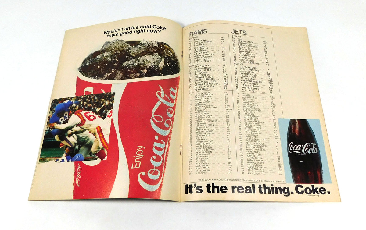 1970 New York Jets at Los Angeles Rams NFL Football Program 11-15-70 Pic2