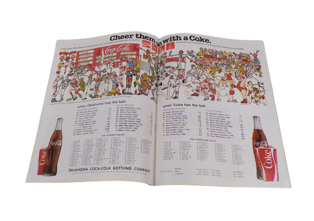 Lot of (4) 1979 Tulsa at Oklahoma College Football Programs 9-22-79 Pic2