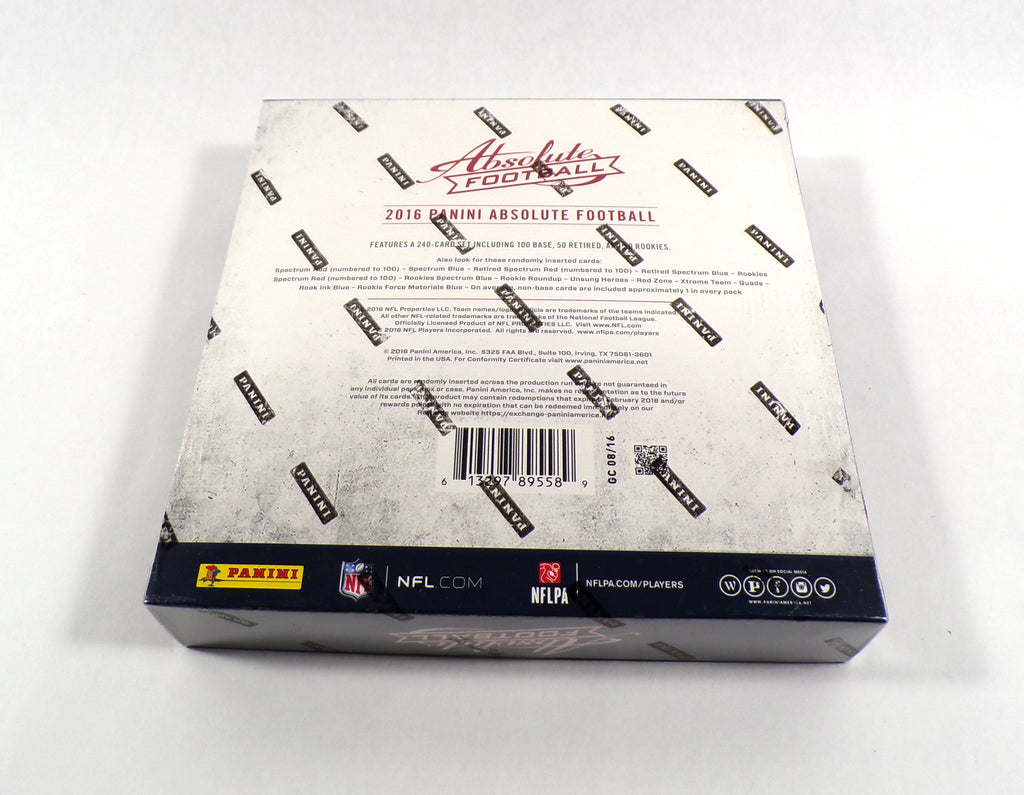 2016 Panini Absolute Football Retail Mega Box Sealed (4 Packs) Pic2