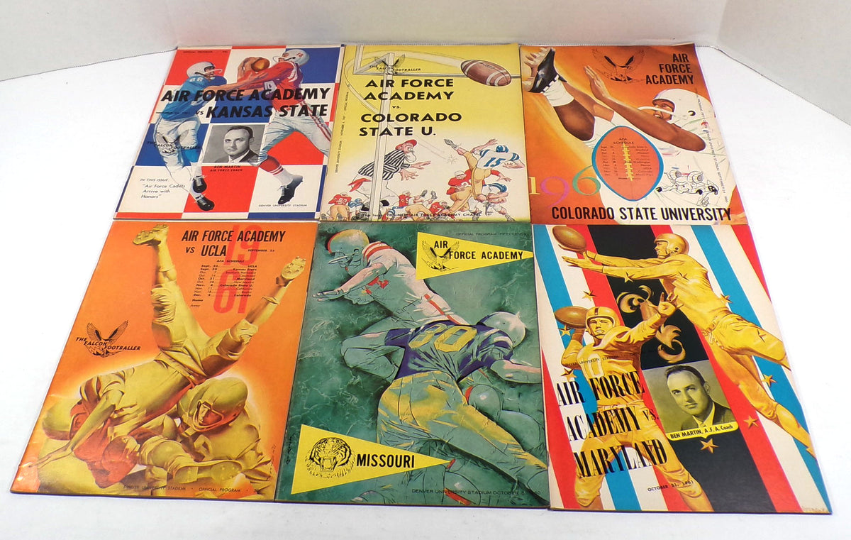 Lot of (6) Different 1960-1961 Air Force College Football Programs Pic2