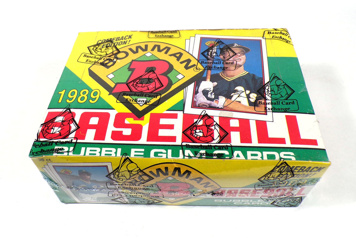 1989 Bowman Baseball Box (36 Packs) BBCE Wrapped FASC From A Sealed Case