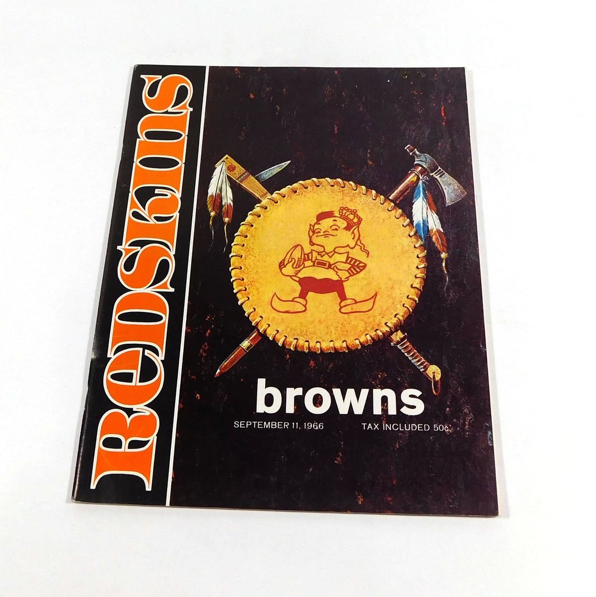 1966 Cleveland Browns at Washington Redskins NFL Football Program 9-11-66