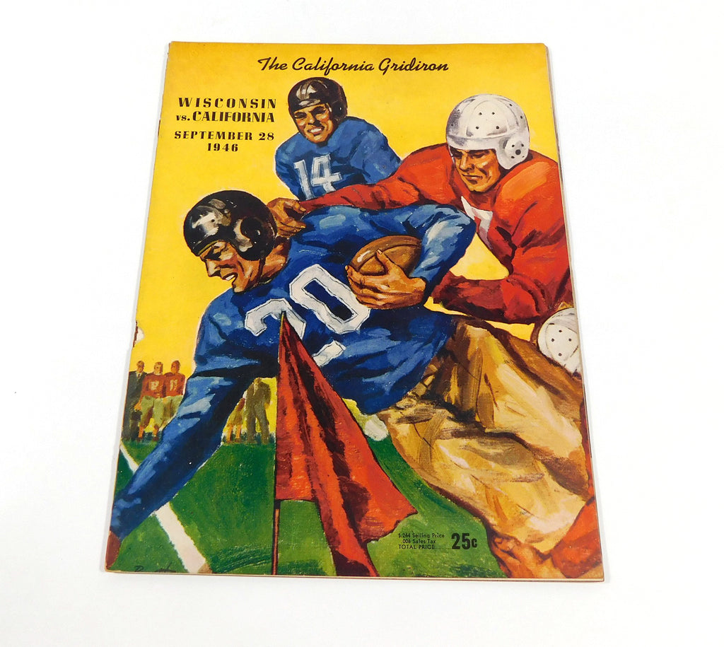 1946 Wisconsin at California College Football Program 9-28-46 DA064001
