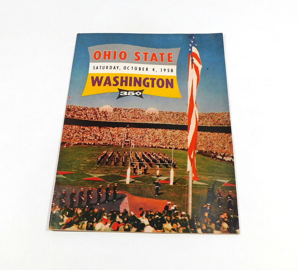 1958 Washington at Ohio State College Football Program 10-4-58