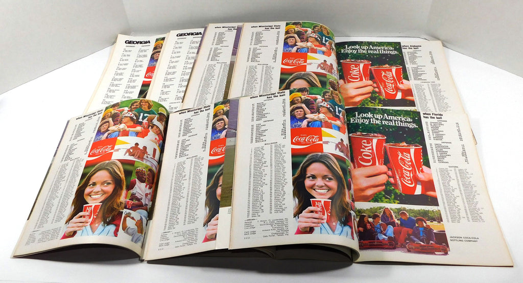 Lot of (7) Assorted 1975 Mississippi State College Football Programs Pic2