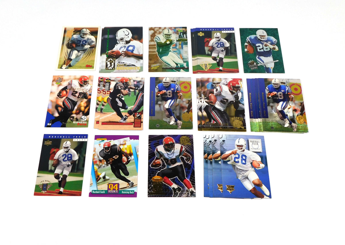 Lot of (31) Assorted 1994 Marshall Faulk Rookie Year Football Cards