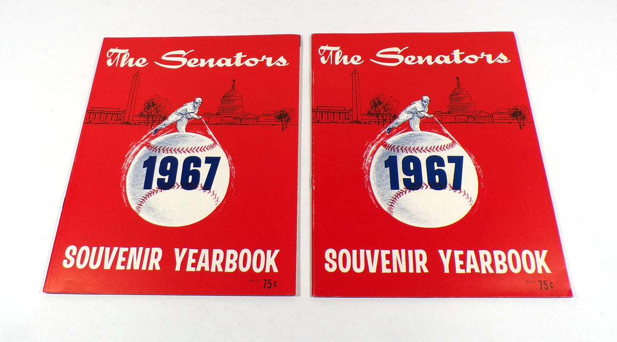 Lot of (2) 1967 Washington Senators Baseball Yearbooks