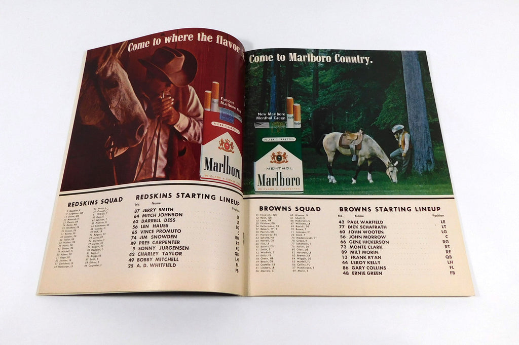 1966 Cleveland Browns at Washington Redskins NFL Football Program 9-11-66 Pic2