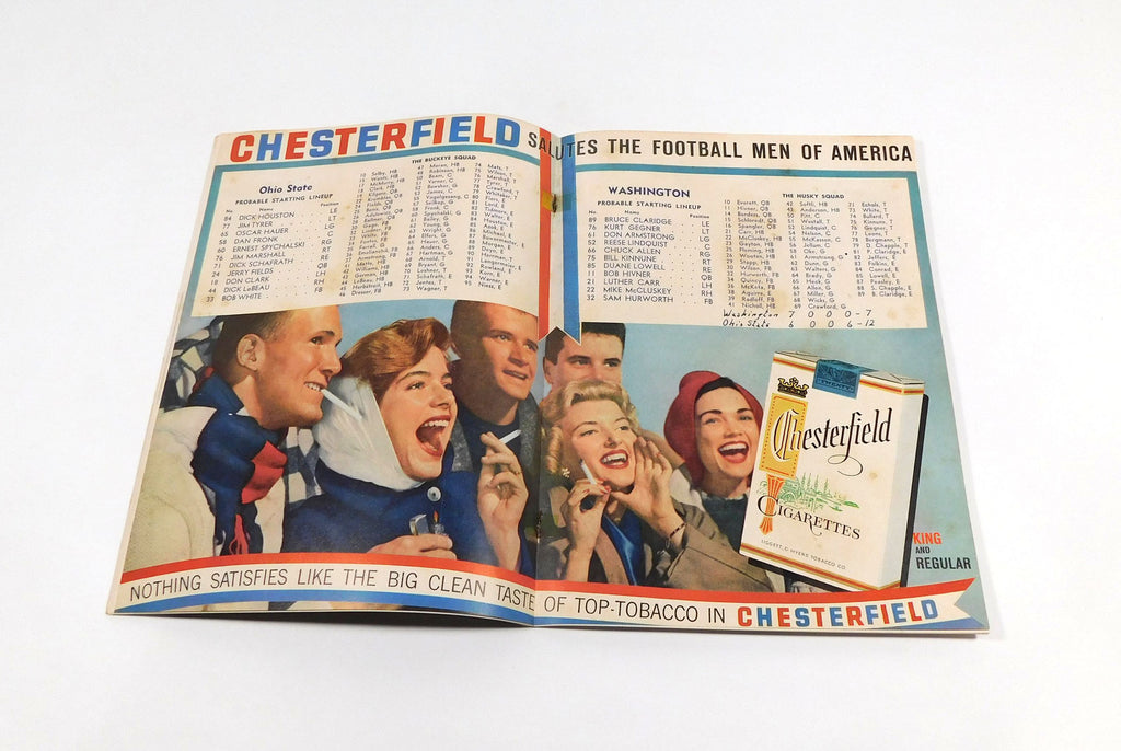 1958 Washington at Ohio State College Football Program 10-4-58 Pic2