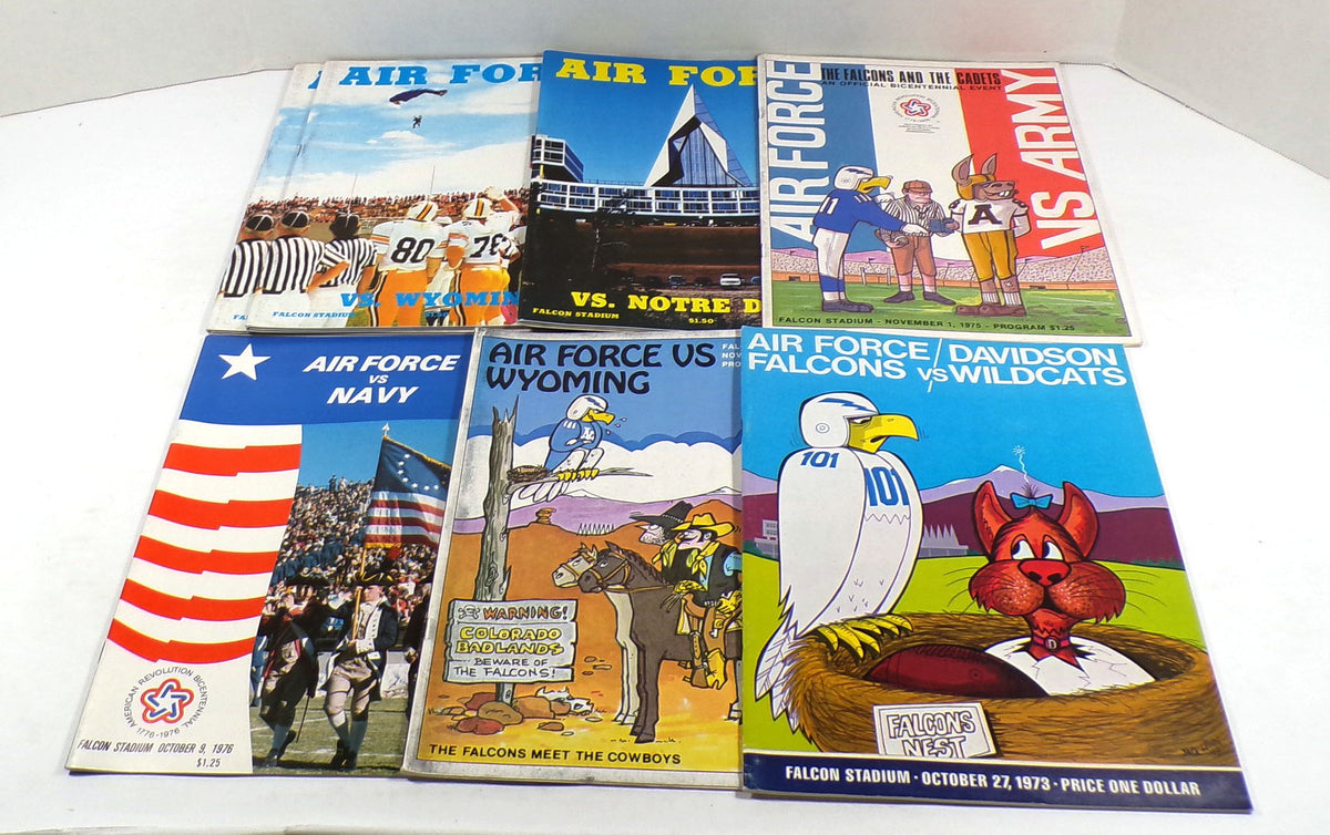 Lot of (10) Assorted 1960 to 1982 Air Force College Football Programs Pic2