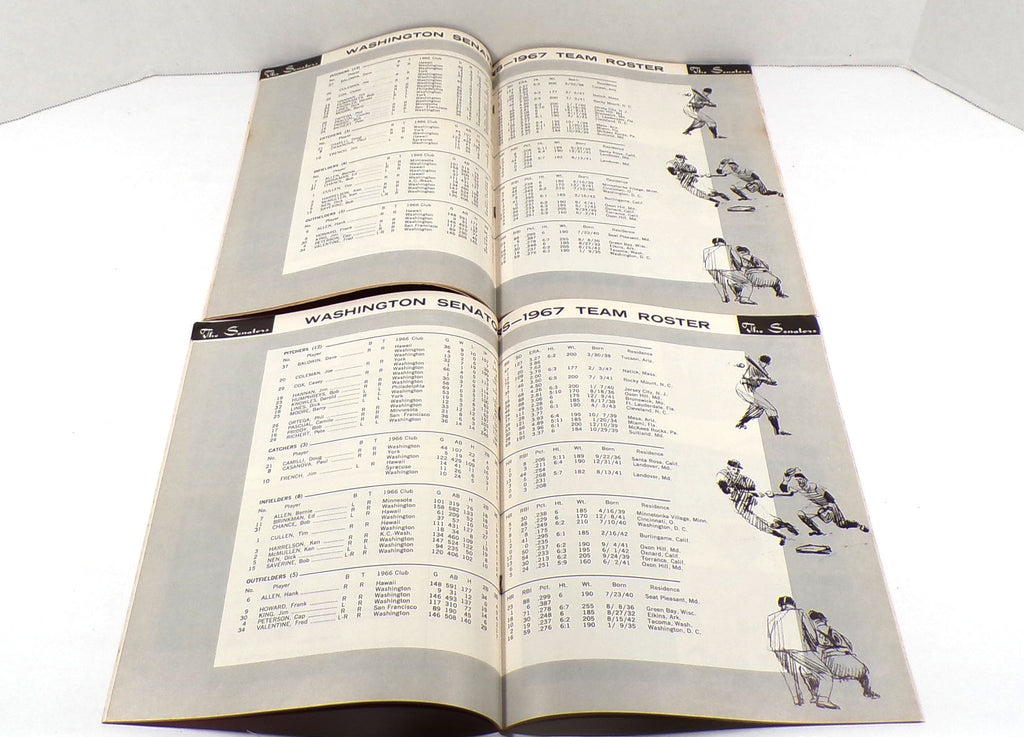Lot of (2) 1967 Washington Senators Baseball Yearbooks Pic2