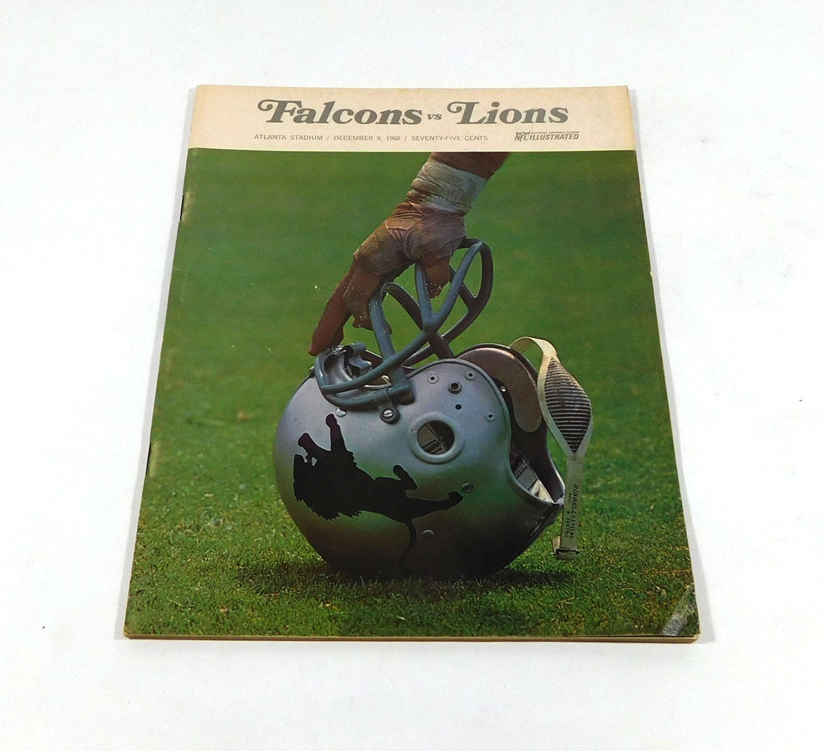 1968 Detroit Lions at Atlanta Falcons NFL Football Program 12-8-68