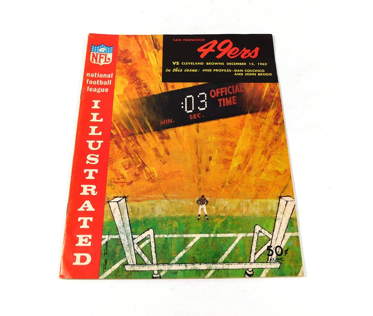 # 1962 Cleveland Browns at San Francisco 49ers NFL Football Program 12-15-62