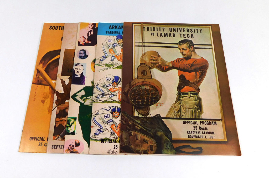 Lot of (5) Different 1967 Lamar Tech College Football Programs