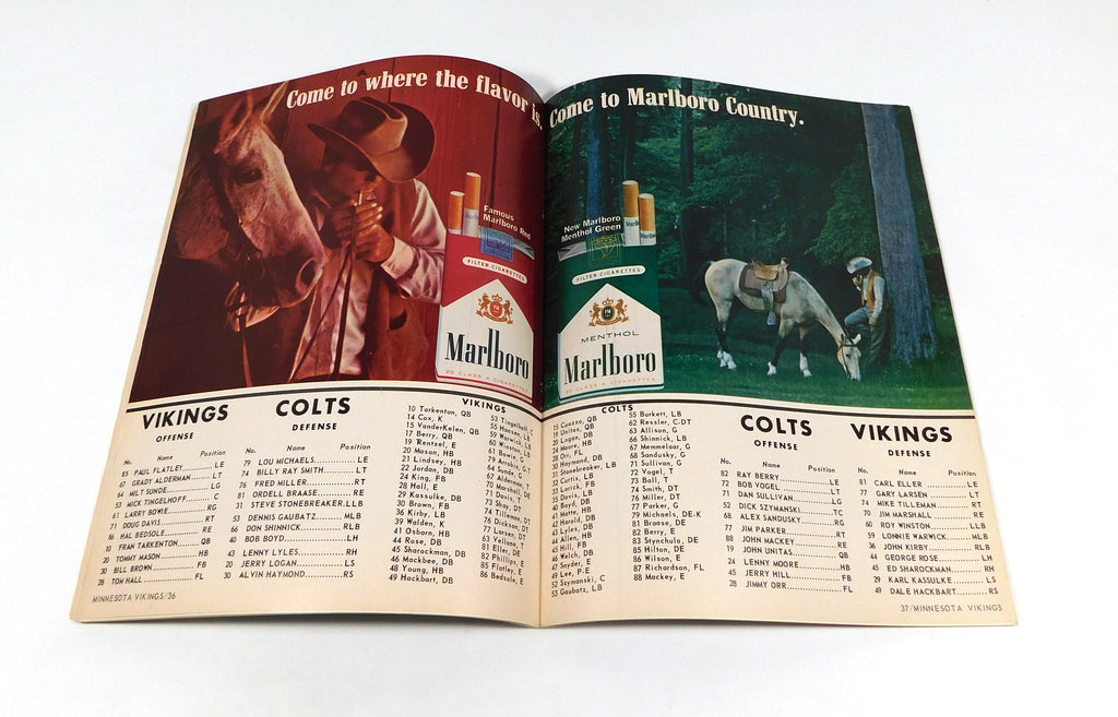 1966 Baltimore Colts at Minnesota Vikings NFL Football Program 9-18-66 Pic2
