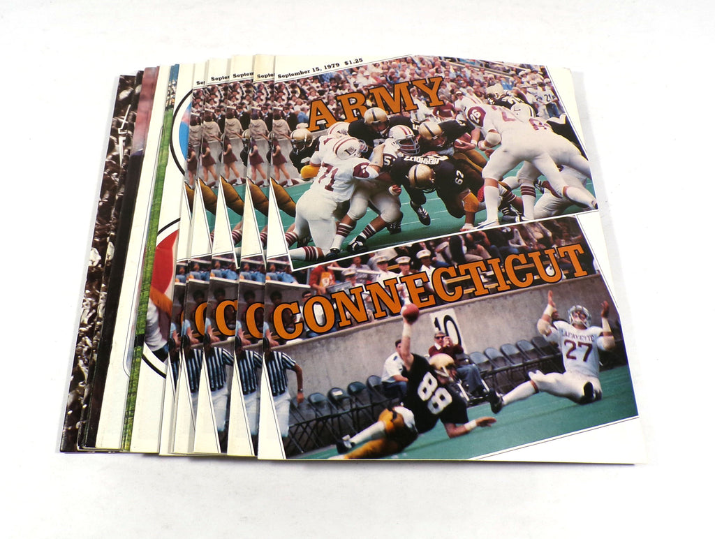 Lot of (17) Assorted 1979 Army College Football Programs