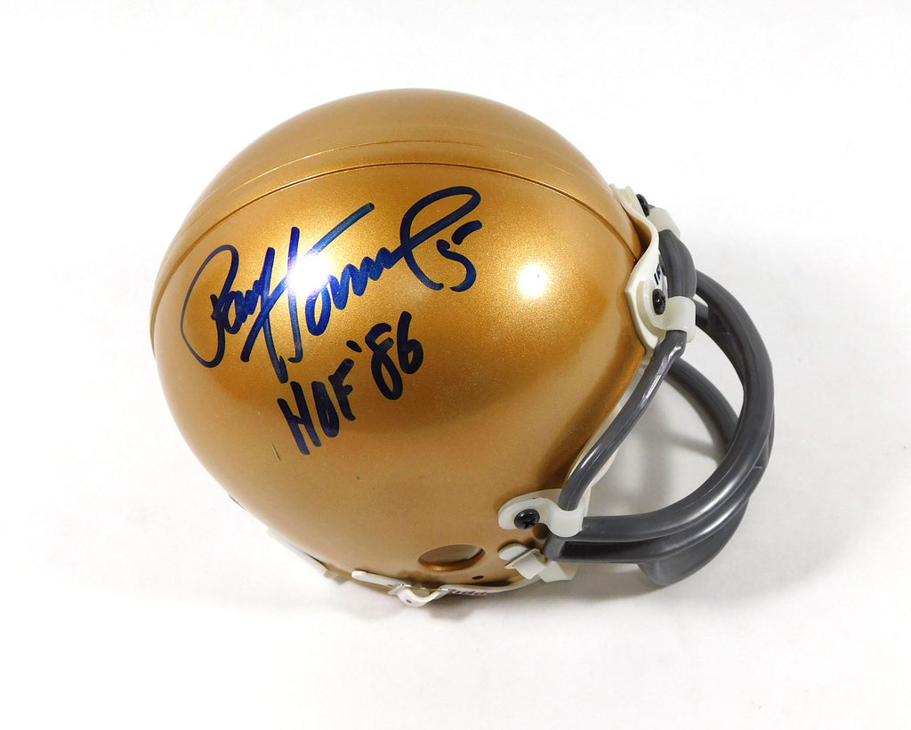 Paul Hornung Signed Mini Football Helmet w/ Inscription HOF 86 Packers JSA Auto Pic2