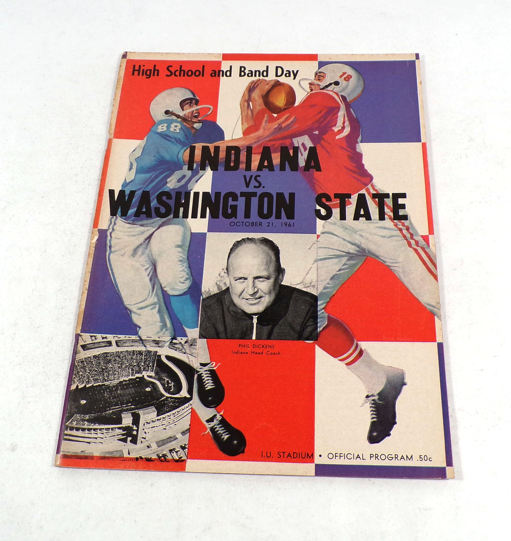 1961 Washington State at Indiana College Football Program 10-21-61