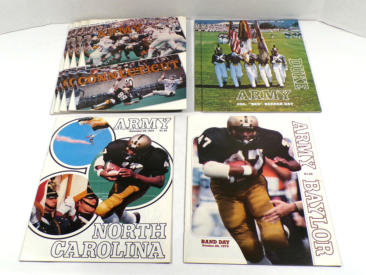 Lot of (17) Assorted 1979 Army College Football Programs Pic2