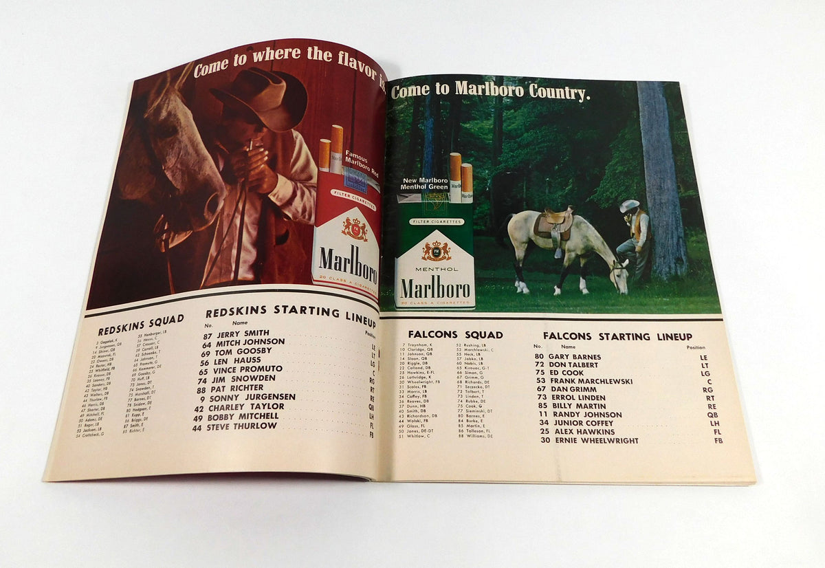 1966 Atlanta Falcons at Washington Redskins NFL Football Program 10-9-66 Pic2