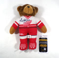 Sid Abel Signed 12" Stuffed Teddy Bear Red Wings JSA Auto