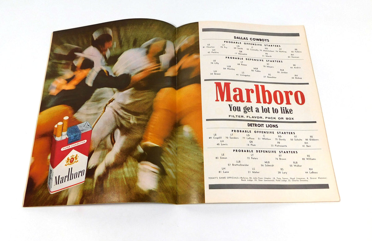 1963 Detroit Lions at Dallas Cowboys NFL Football Program 10-13-63 Pic2