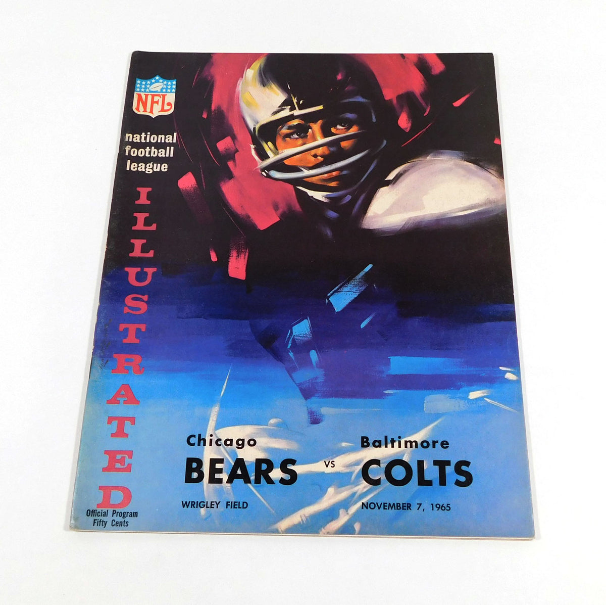 1965 Baltimore Colts at Chicago Bears NFL Football Program 11-7-65