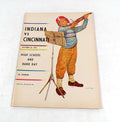 1963 Cincinnati at Indiana College Football Program 10-26-63