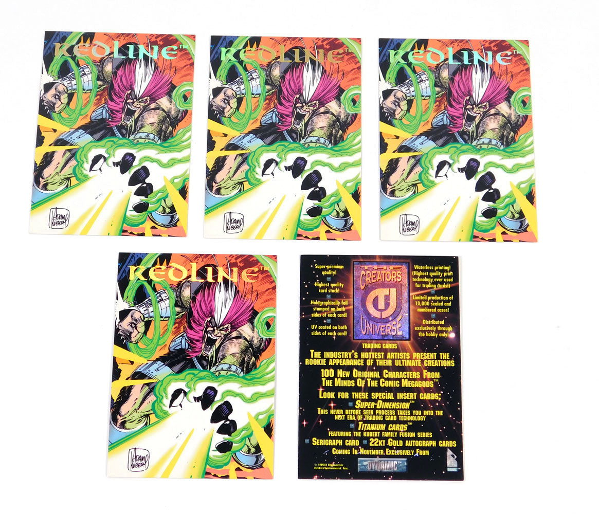 Lot of (5) 1993 Dynamic The Creators Universe Redline Promo Card Nm/Mt
