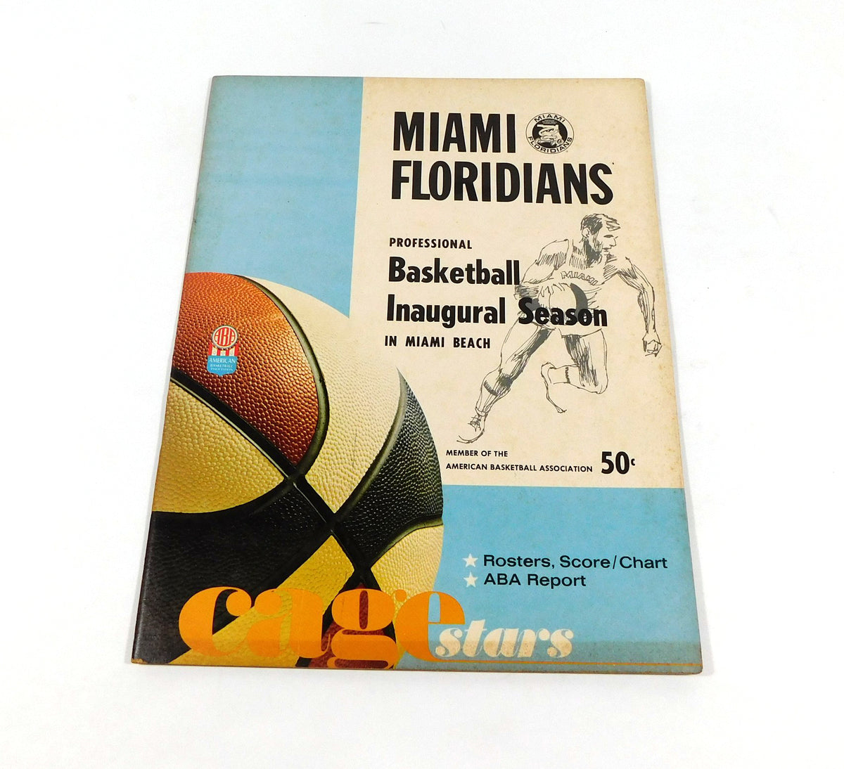 1968-69 Kentucky Colonels at Miami Floridians ABA Basketball Program