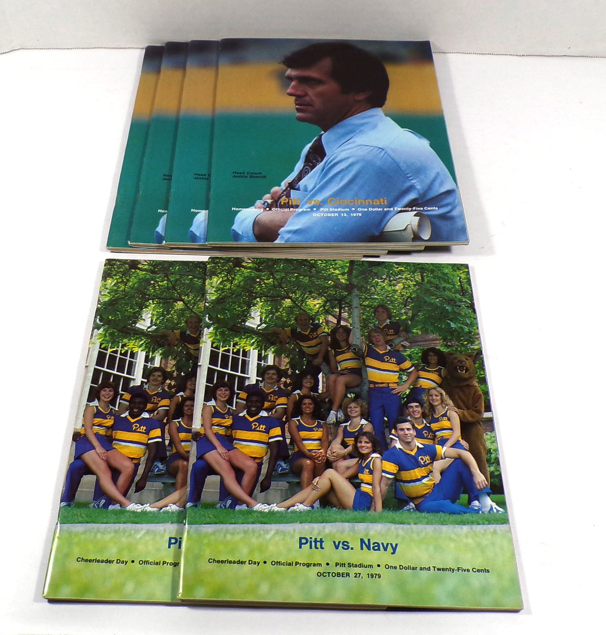 Lot of (6) Assorted 1979 Pittsburgh College Football Programs Pic2