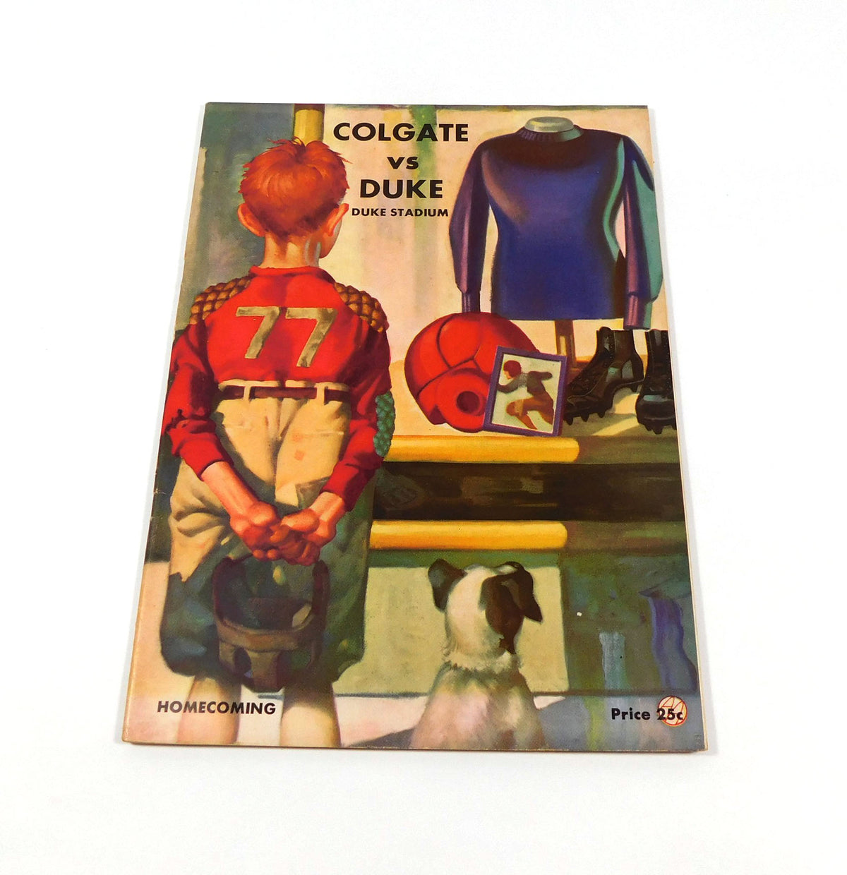 1936 Colgate at Duke College Football Program 9-26-36
