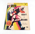 1969 Navy at Miami Florida College Football Program 11-7-69