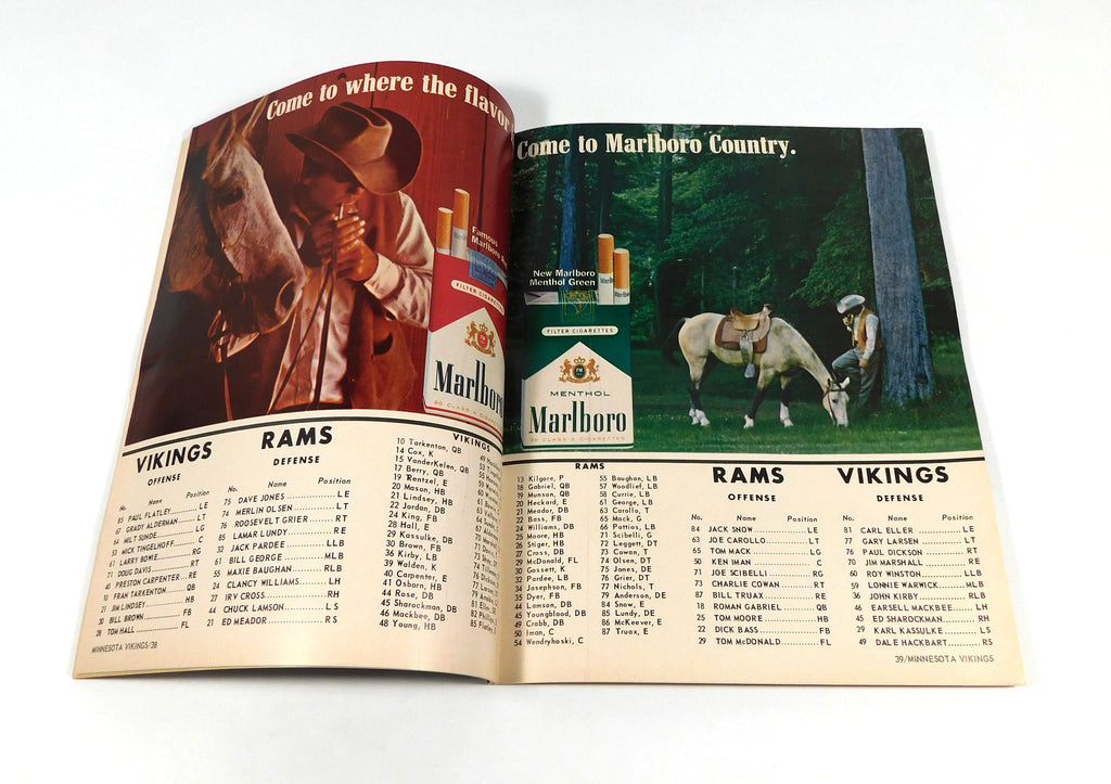 1966 Los Angeles Rams at Minnesota Vikings NFL Football Program 10-16-66 Pic2