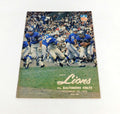 1965 Baltimore Colts at Detroit Lions NFL Football Program 11-25-65