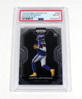 2020 Panini Chronicles Justin Jefferson Rookie Prizm Black #PB9 Vikings PSA 8