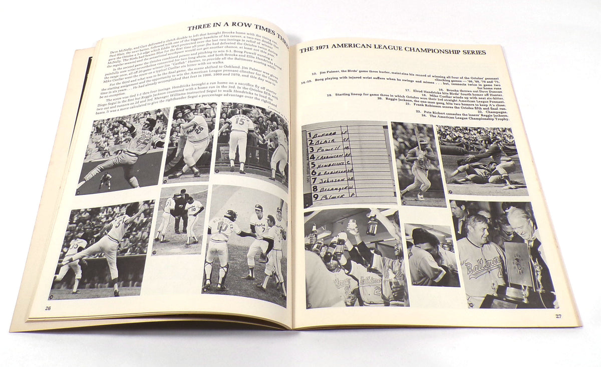Lot of (5) 1972 Baltimore Orioles MLB Baseball Yearbooks Pic2
