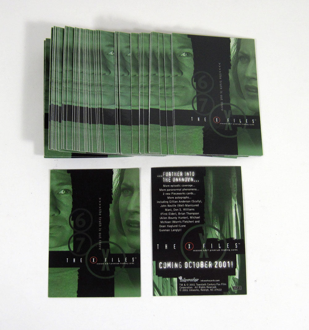 Lot of (50) 2001 Inkworks The X-Files Seasons 6 & 7 Promo Card (X67-1) Nm/Mt
