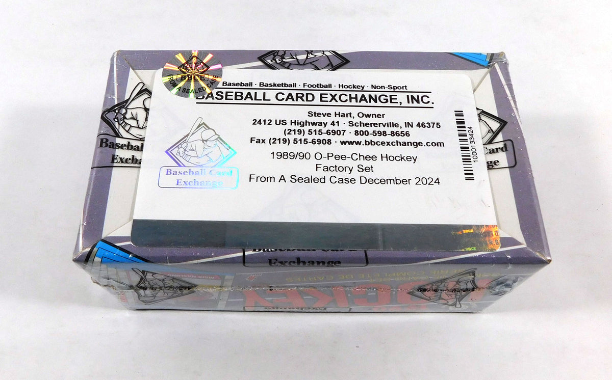 1989-90 O-Pee-Chee Hockey Factory Set (330) BBCE Wrapped FASC From A Sealed Case Pic2