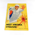 1956 West Virginia at Syracuse College Football Program 10-13-56