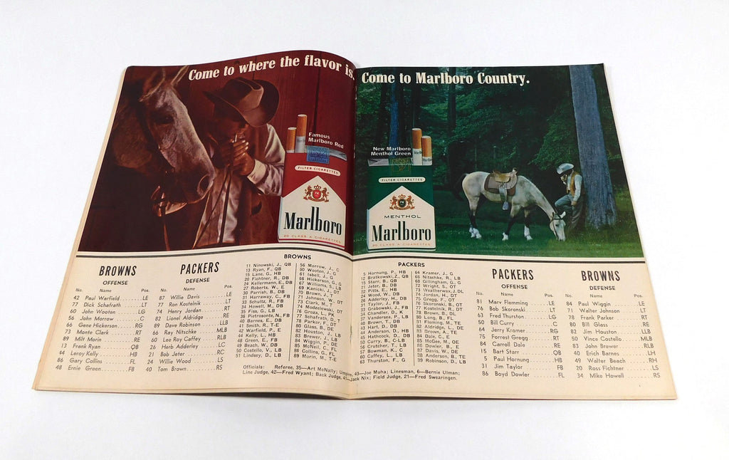 1966 Green Bay Packers at Cleveland Browns NFL Football Program 9-18-66 Pic2