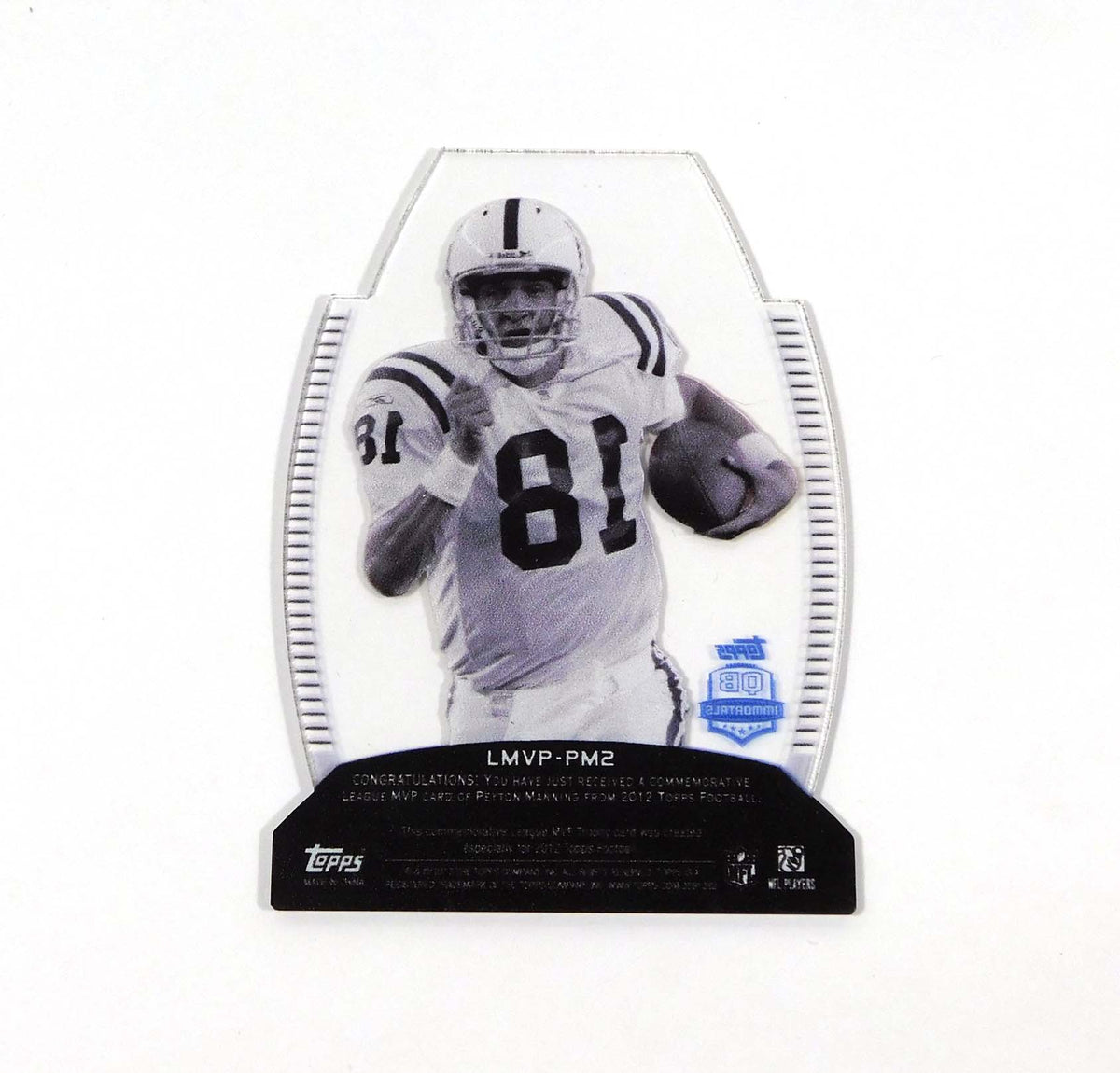 2012 Topps Peyton Manning NFL MVPs #LMVP-PM2 Colts Not Serial Numbered Pic2
