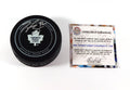 Tyler Bozak Signed Official NHL Hockey Puck Maple Leafs Fanatics Auto