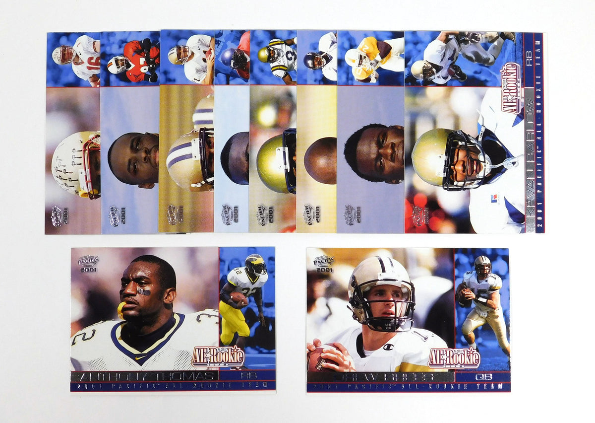 2001 Pacific All-Rookie Team Football Set (10)