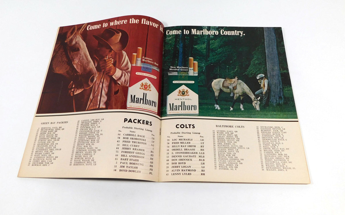 1966 Baltimore Colts at Green Bay Packers NFL Football Program 9-10-66 Pic2