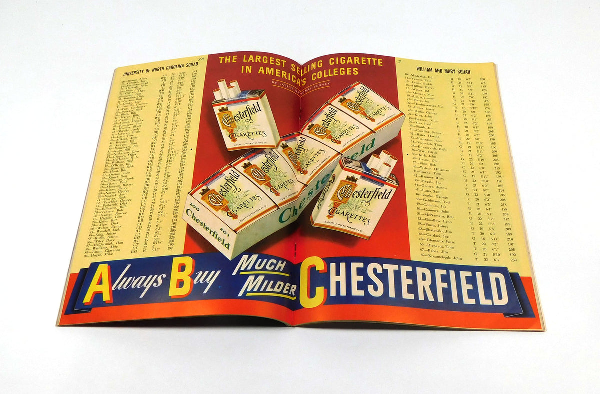 1950 William & Mary at North Carolina College Football Program 10-28-50 Pic2