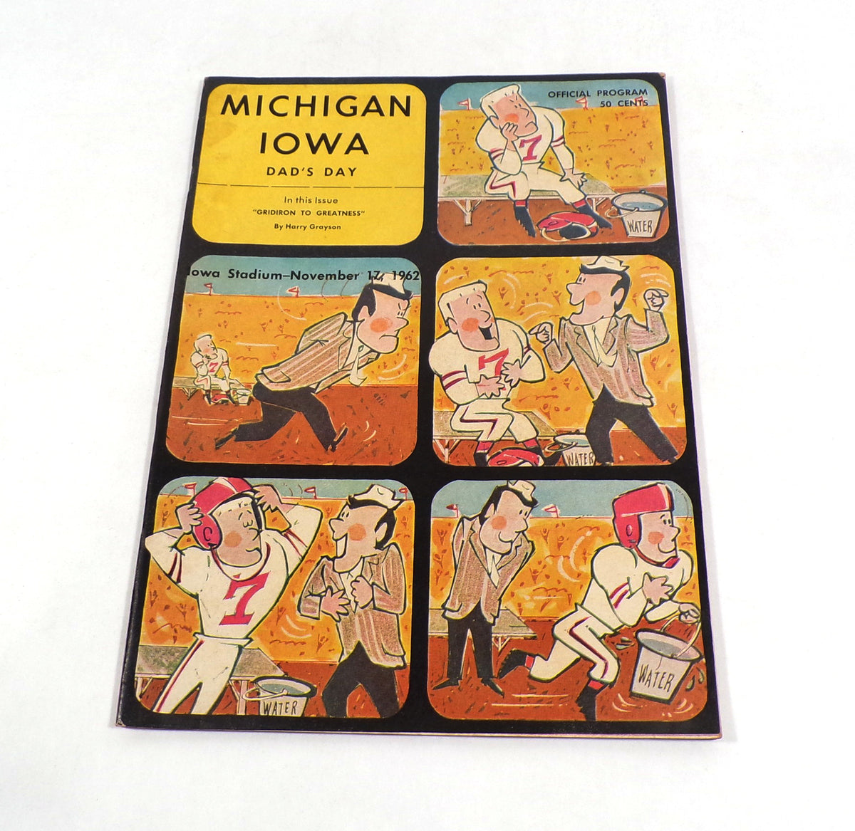 1962 Michigan at Iowa College Football Program 11-17-62