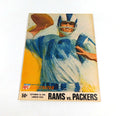 1966 Los Angeles Rams at Green Bay Packers NFL Football Program 9-25-66