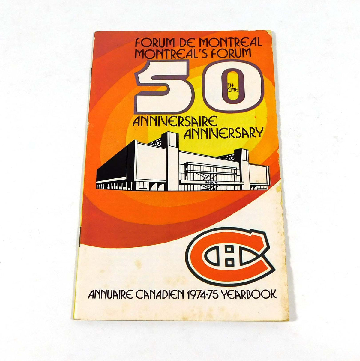 1974-75 Montreal Canadiens 50th Anniversary NHL Hockey Media Guide