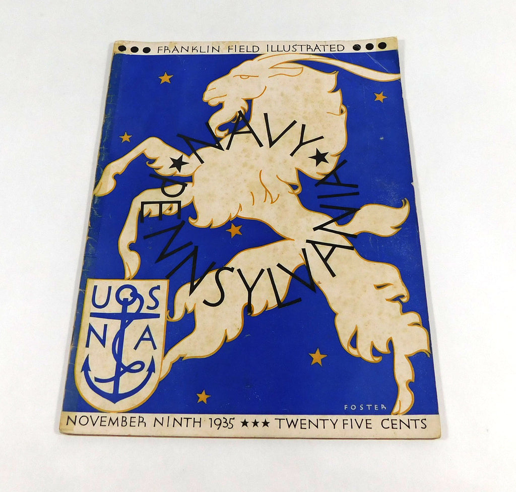 1935 Navy at Pennsylvania College Football Program 11-9-35